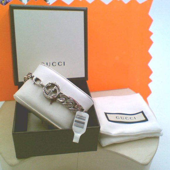 Gucci Jewelry - Gucci 925 Sterling Silver Interlocking GG Bracelet